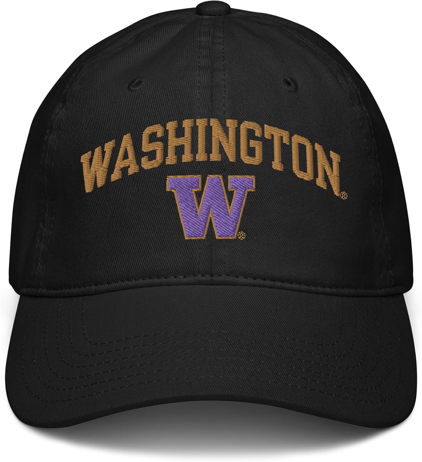 Washington Huskies Arched Officially Licensed Adjustable Baseball Hat