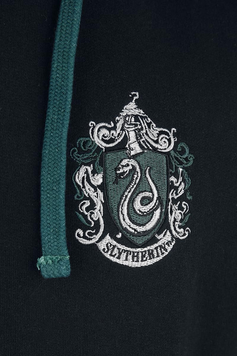 Harry Potter Slytherin Männer Kapuzenpullover schwarz