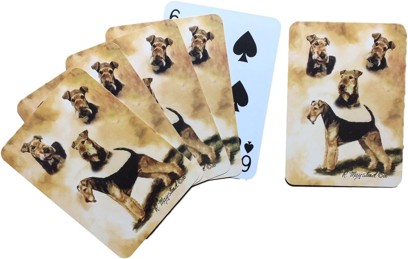 Airedale Terrier Dog Playing Cards by Best Friends