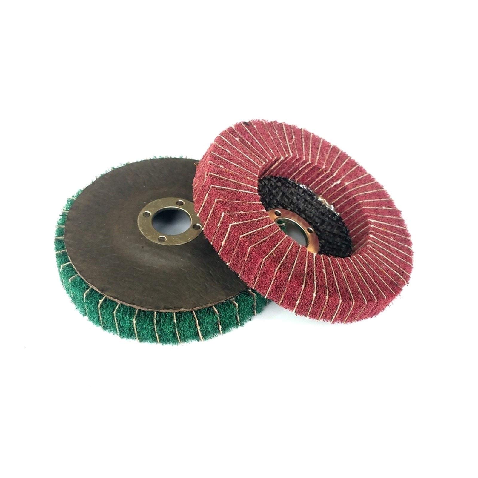 Disque de polissage combiné 100mm avec roue à lamelles nylon 10x