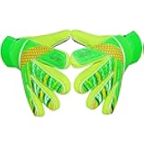 Jalunth Goalkeeper Goalie Soccer Gloves Kids Youth Goal Keeper Field Player Glove Boys Girls Embossed Anti-Slip Latex Palm Soft Pu Hand Back