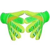 Jalunth Goalkeeper Goalie Soccer Gloves Kids Youth Goal Keeper Field Player Glove Boys Girls Embossed Anti-Slip Latex Palm Soft Pu Hand Back