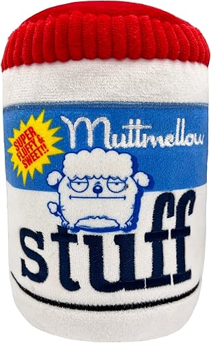 Huxley Kent Lulubelles Power Plush Muttmellow Stuff L Juguete para perros con chirriante Divertido regalo para perros Divertidos duraderos y