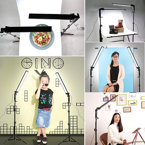 Miniatura 6 de 180 lámparas LED para estudio de fotografía, kit de iluminación ajustable. luz con soporte. trípode, fotografía, video, luz de relleno