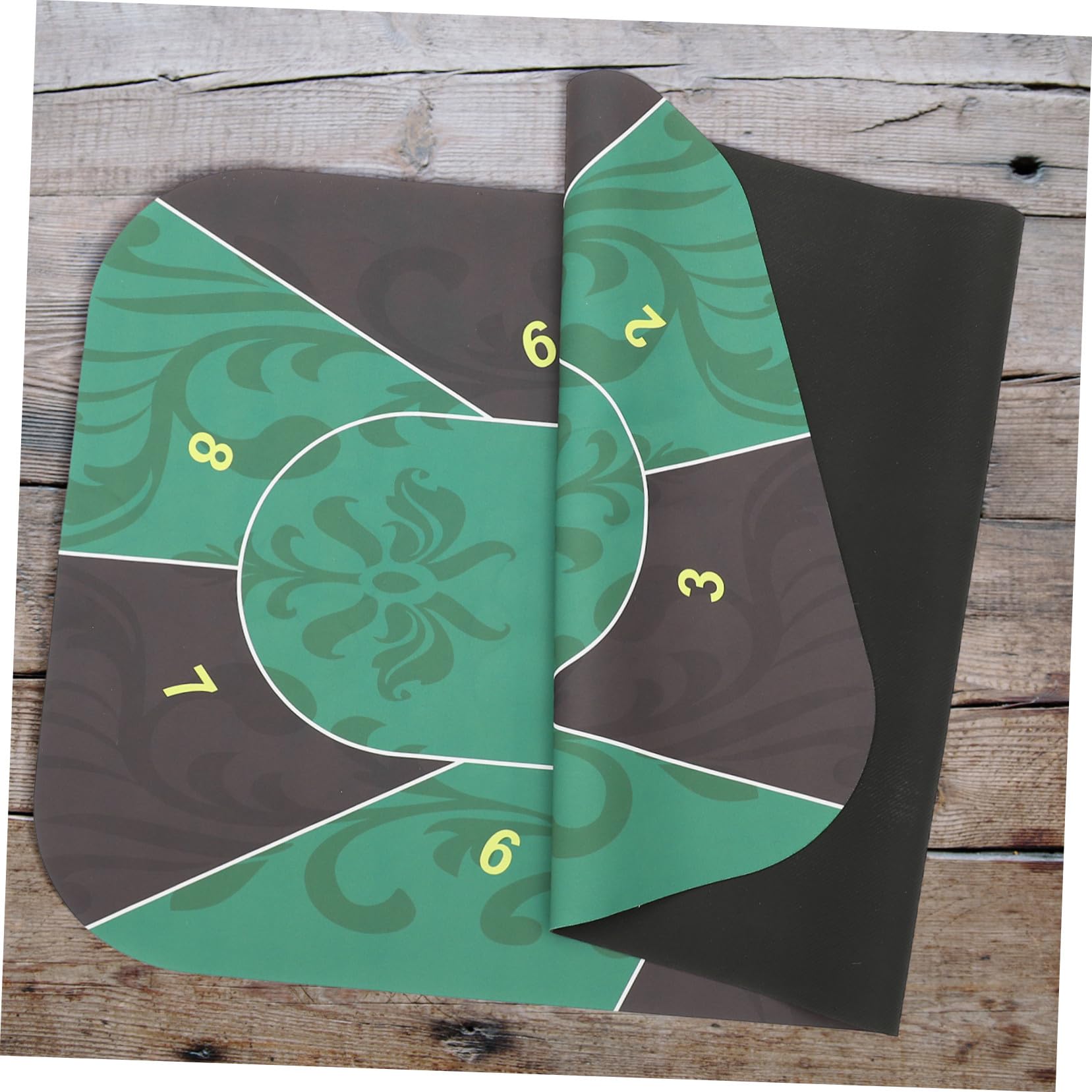 Tapete de Poker de Goma Antideslizante Multifuncional para Mesa Cubierta de Mesa para Poker Dominó y Dados Fácil de Enrollar y Almacenar para Uso Familiar y Profesional