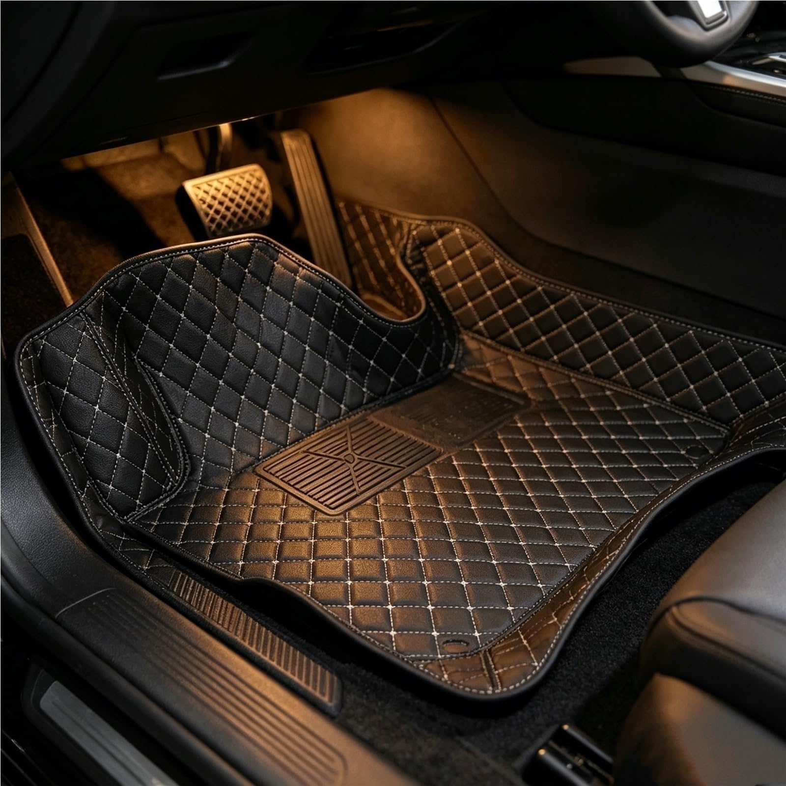 Alfombrillas Universales Coche Juegos Completos Duraderas, Impermeables para Todo Tipo Clima para Hyundai I20 2021-2023 Durable(Rojo,LHD)
