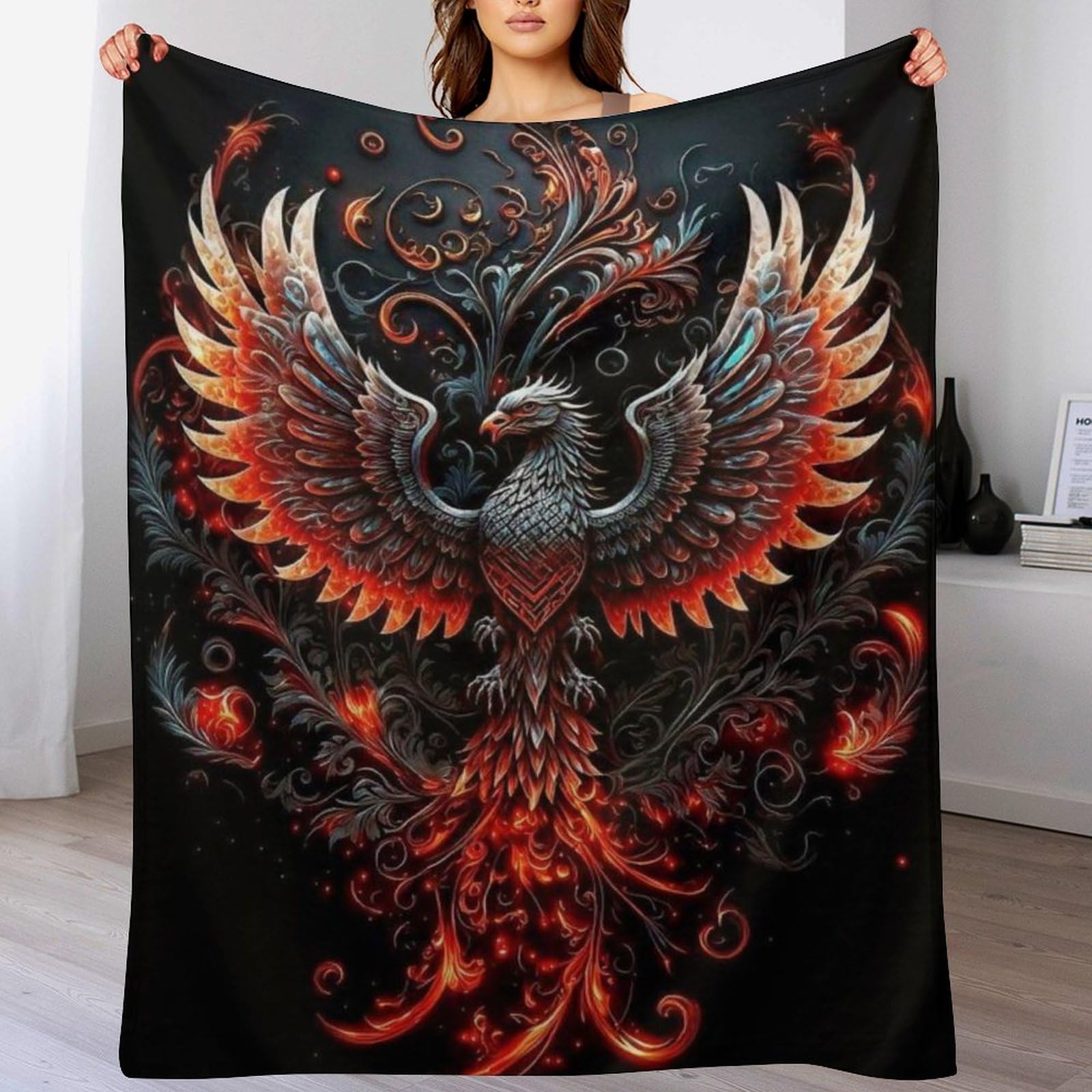 Couverture polaire Phénix en flannel pour ne plus avoir froid au lit