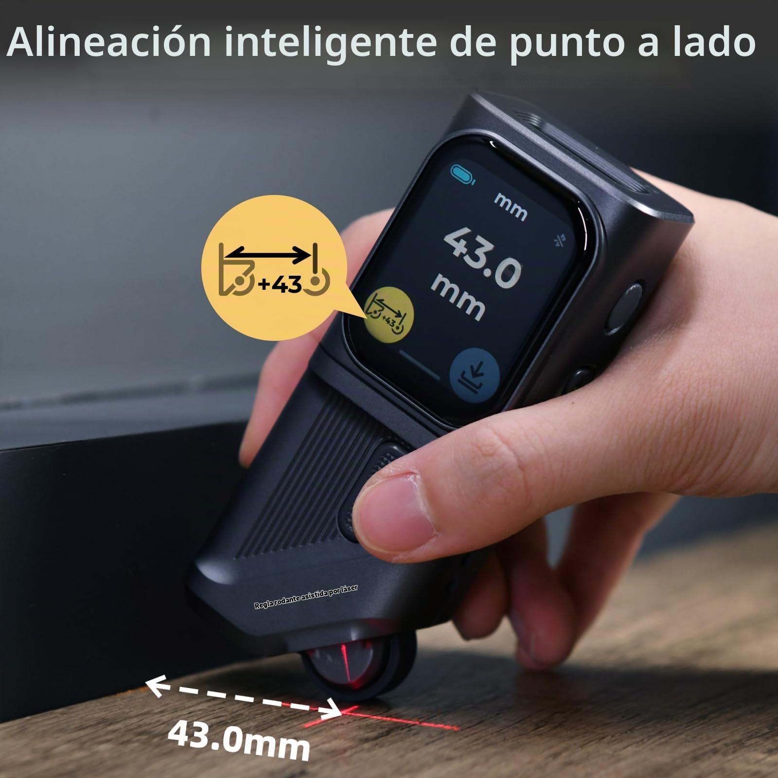 HOZO Herramienta de medición láser modular M-Cube, incluye 00 medidas láser, 01 adaptador de planificador inteligente, adaptador láser bilateral 03, adaptador de rodillo de escala láser 05