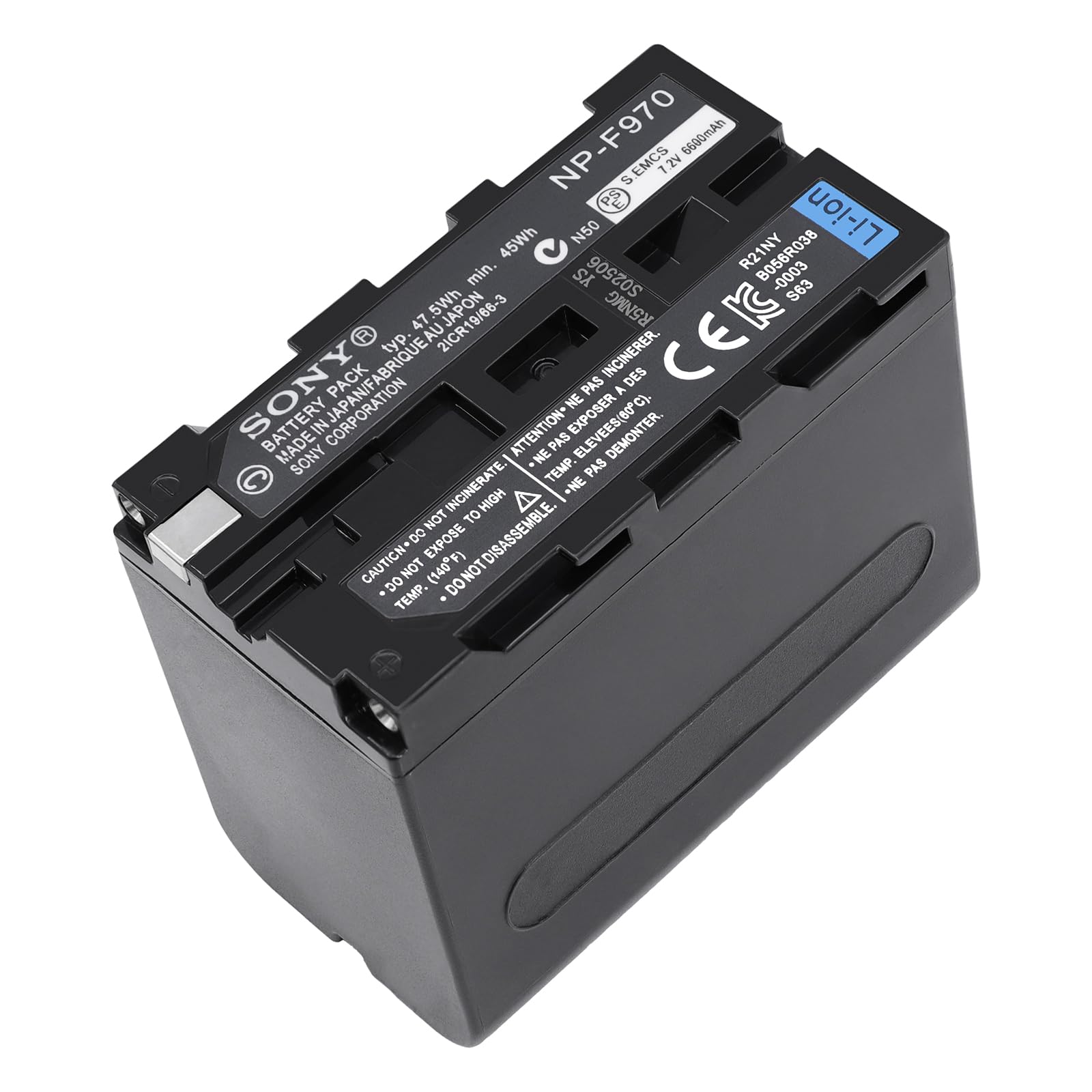 NP-F970 Battery Replacement for Sony DCR-SD1000 DCR-SR40 DCR-TRV900 DCR-VX2000 DCR-VX2100 DCR-VX2200 HVR-HD1000 HVR-V1 HVR-Z1 HVR-Z5 HVR-Z7 and Other LED Video Light or Monitor