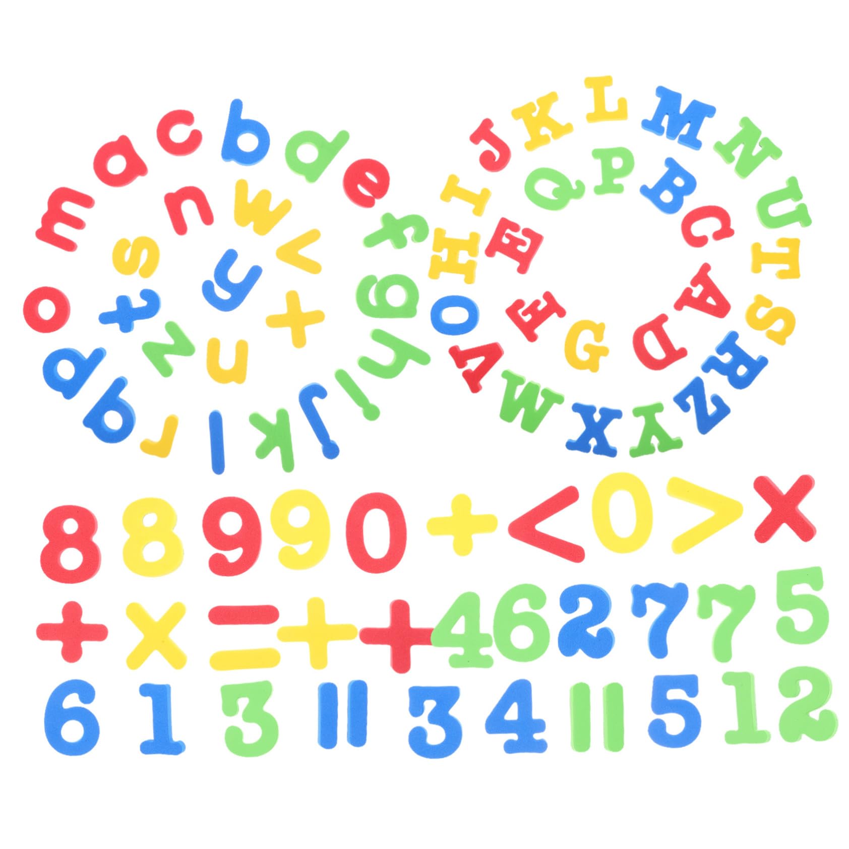 TEHAUX 1 Alphabet and Fridge Stickers Uppercase Lowercase Numbers Symbols Creative Fridge Decor for Early Learning Education
