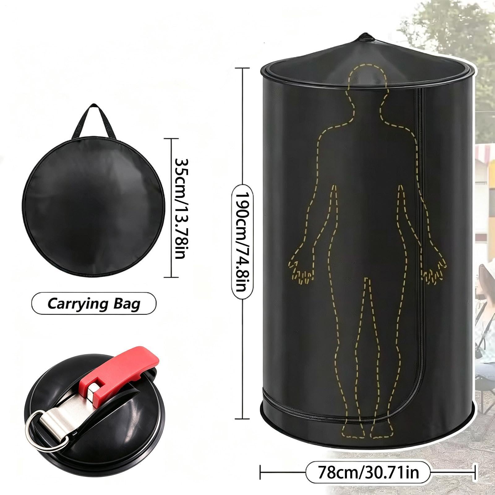Tenda di cambio per auto capanno da tetto rimovibile impermeabile