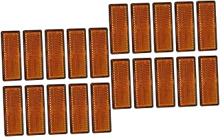 ERINGOGO 20 Pcs Folha Reflexiva Refletores De Entrada De Automóveis Triângulos Reflexivos Ponto Aprovado Fita Reflexiva Vermelha Pára-Choques De Porta De Carro Refletores De Pára-Choques