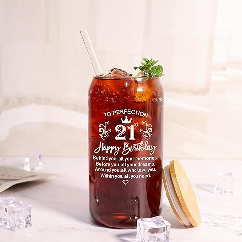 Miniatura 5 de Regalos de cumpleaños 21 para ella decoraciones de feliz cumpleaños 21 para ella divertidas ideas de regalo de cumpleaños de 21 años para ella