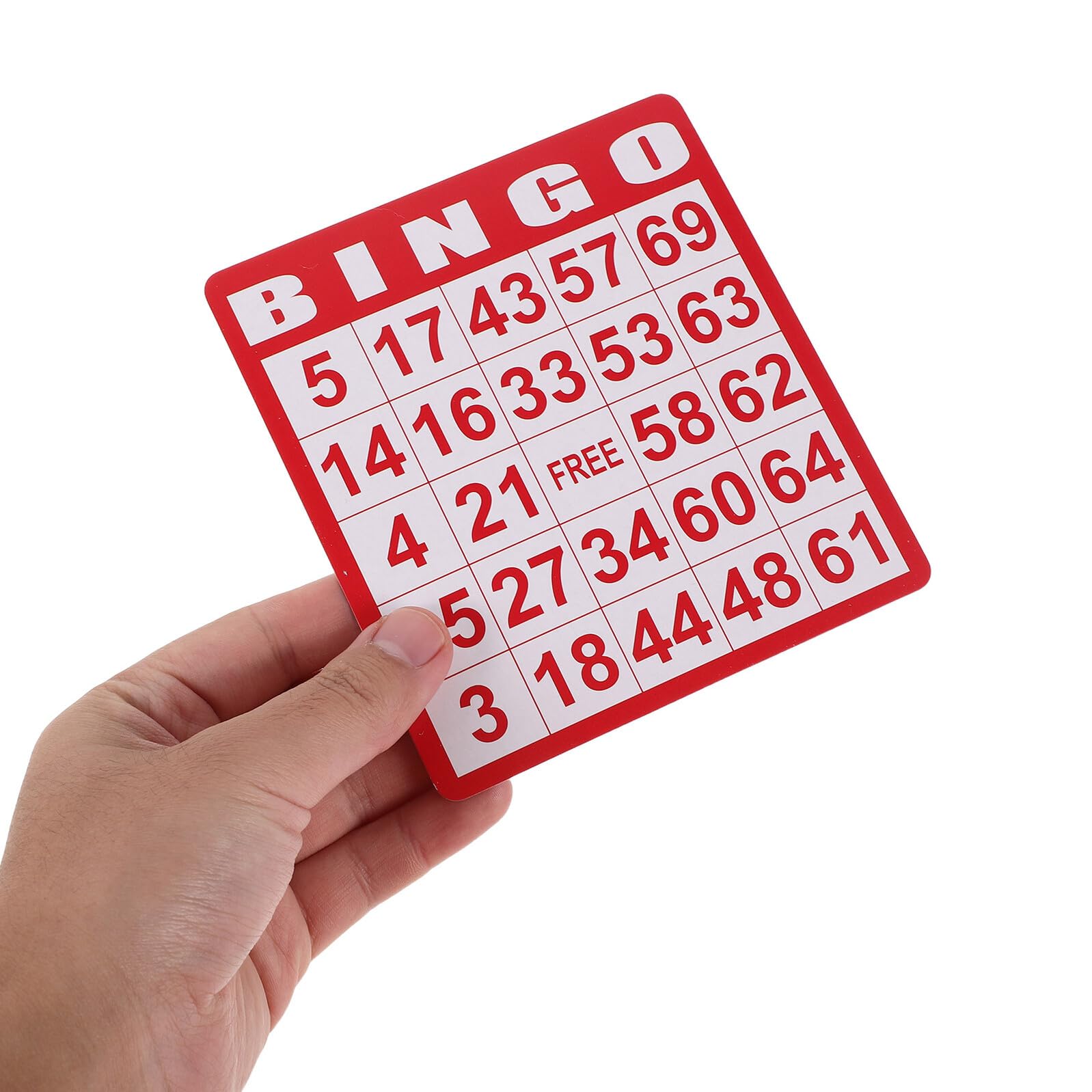 Tarjetas de Bingo Coloridas 100 Piezas de Papel para Juegos