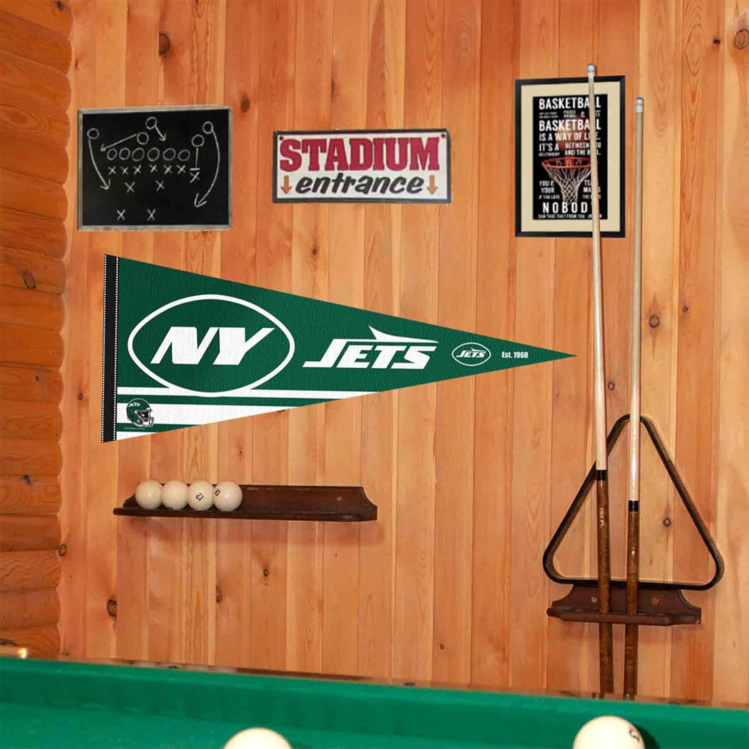 New York Jets New Logo Pennant Banner Flag - Image 2