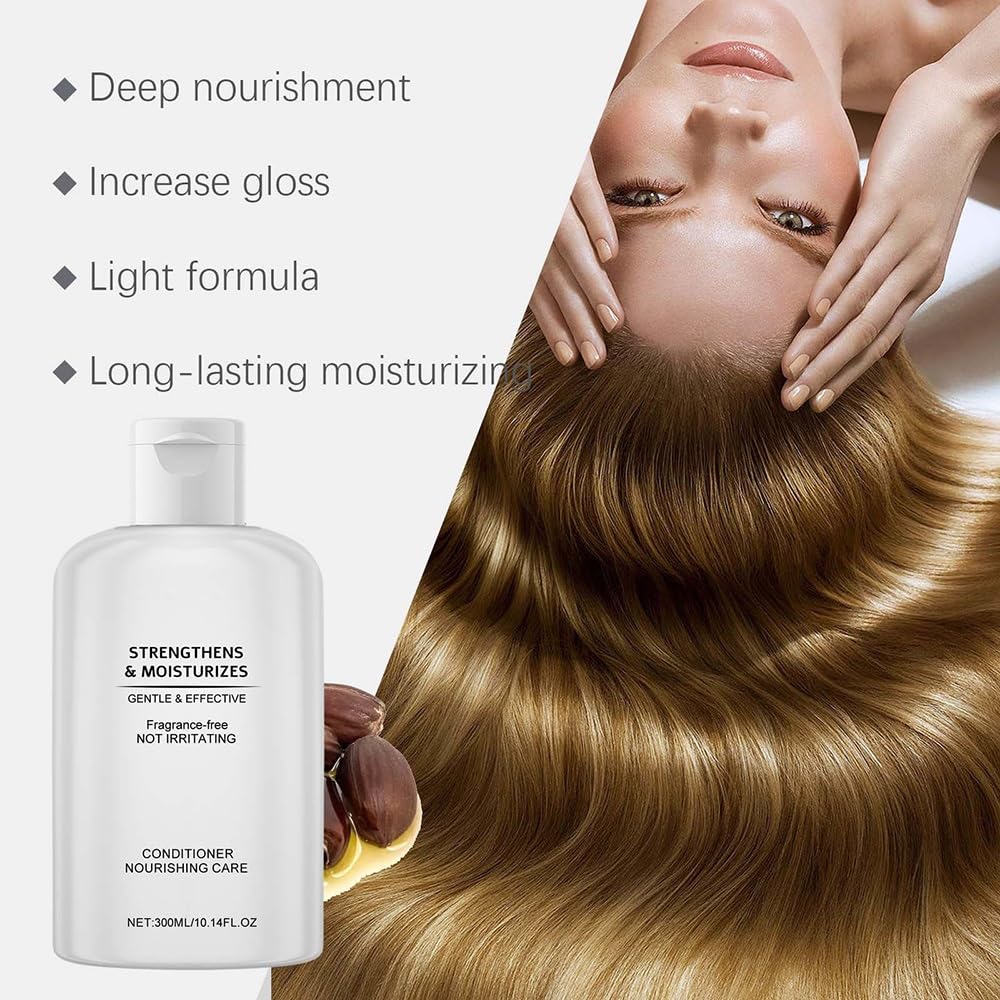 Balsamo for capelli idratante rinforzante senza profumo | Cura quotidiana dei capelli idratante delicata e non irritante(2PCS)