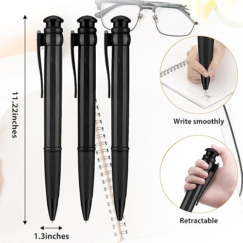 Miniatura 8 de lyforx Bolígrafos jumbo de 11.3 pulgadas para recuerdos de fiesta de cumpleaños, recuerdos divertidos de fiesta, bolígrafos gigantes, regalos de