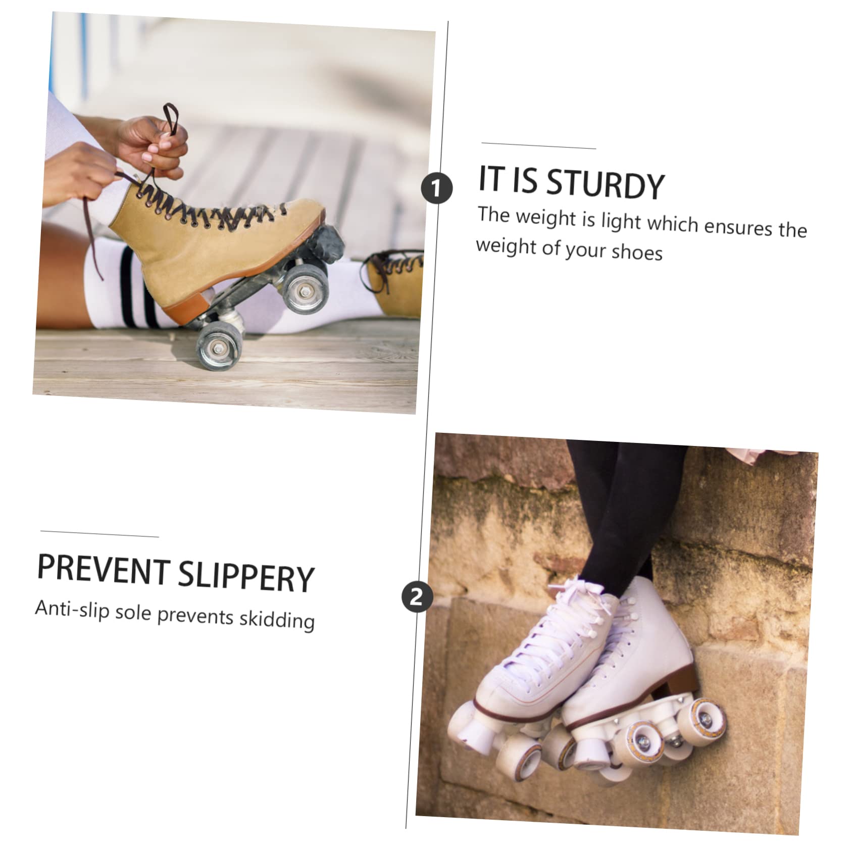 VICASKY Roller Skates Brake Tools Set Quick-Release Toe Stops for Roller Skating Parts