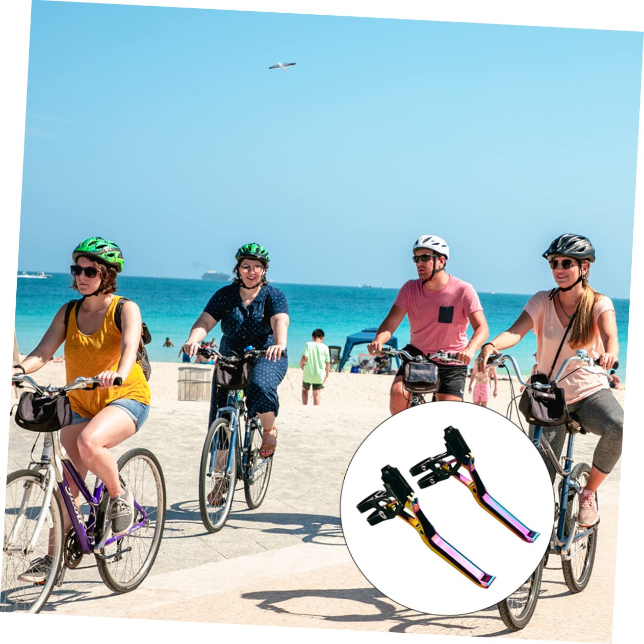 SUPVOX Mango de Freno para Bicicleta de y Resistente Diseño de Aleación de Aluminio Compatible con Diversos para Reemplazo de Frenos