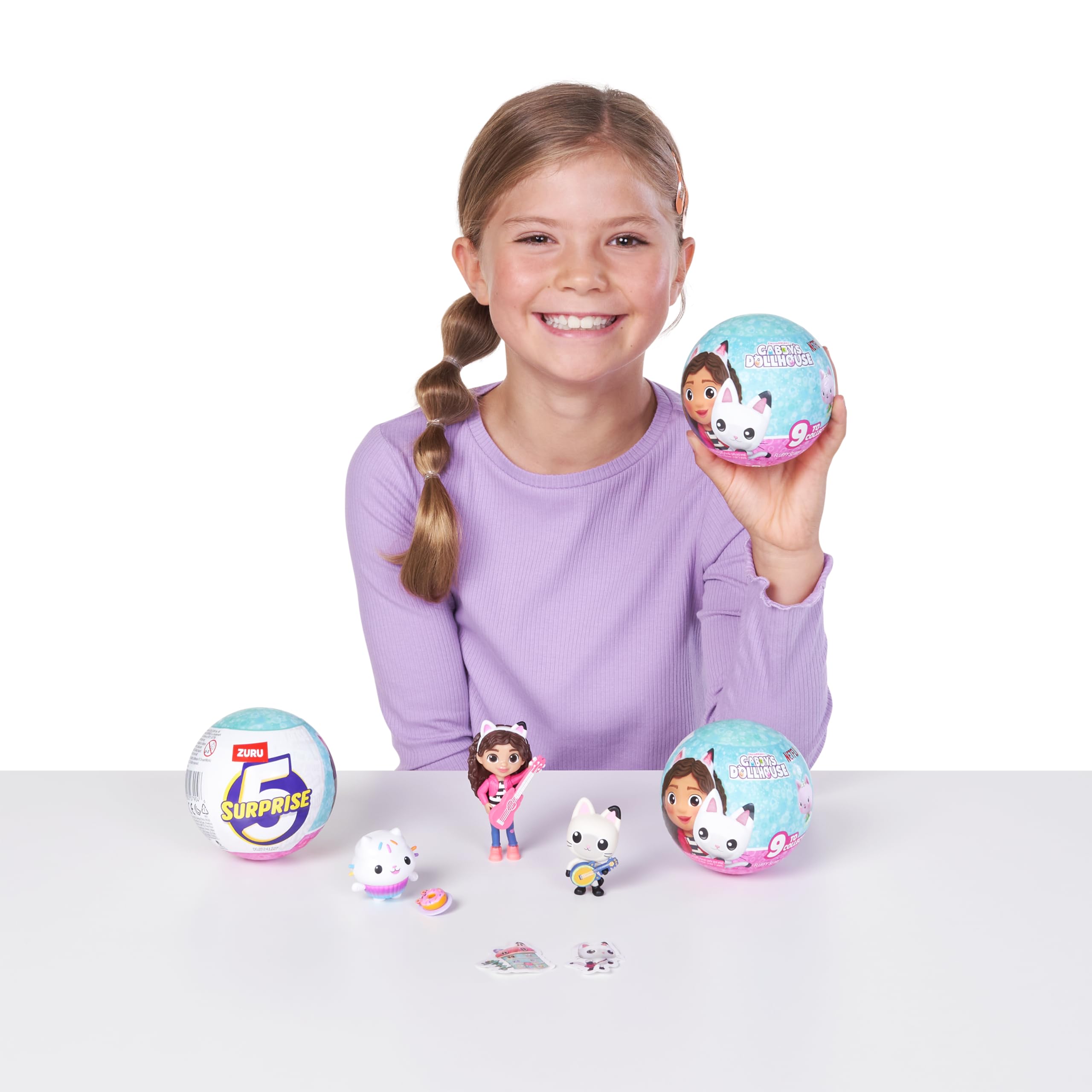 5 Surprise Gabby's Dollhouse di ZURU, personaggi giocattolo, oggetto da collezione, capsula misteriosa, giocattolo per bambine dai 3 anni in su, personaggi giocattolo di Gabby Girl (2 capsula)