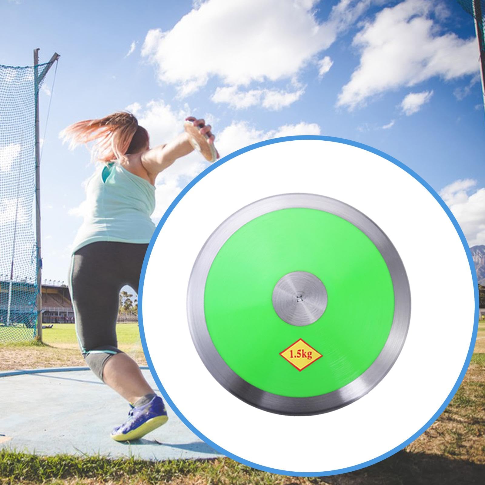 Sharplace Equipo de Entrenamiento de Coordinación Física de 1,5 Kg de Nailon con Aro Y Centro de Acero para Exámenes en Parques Y Entrenamiento Atlético en