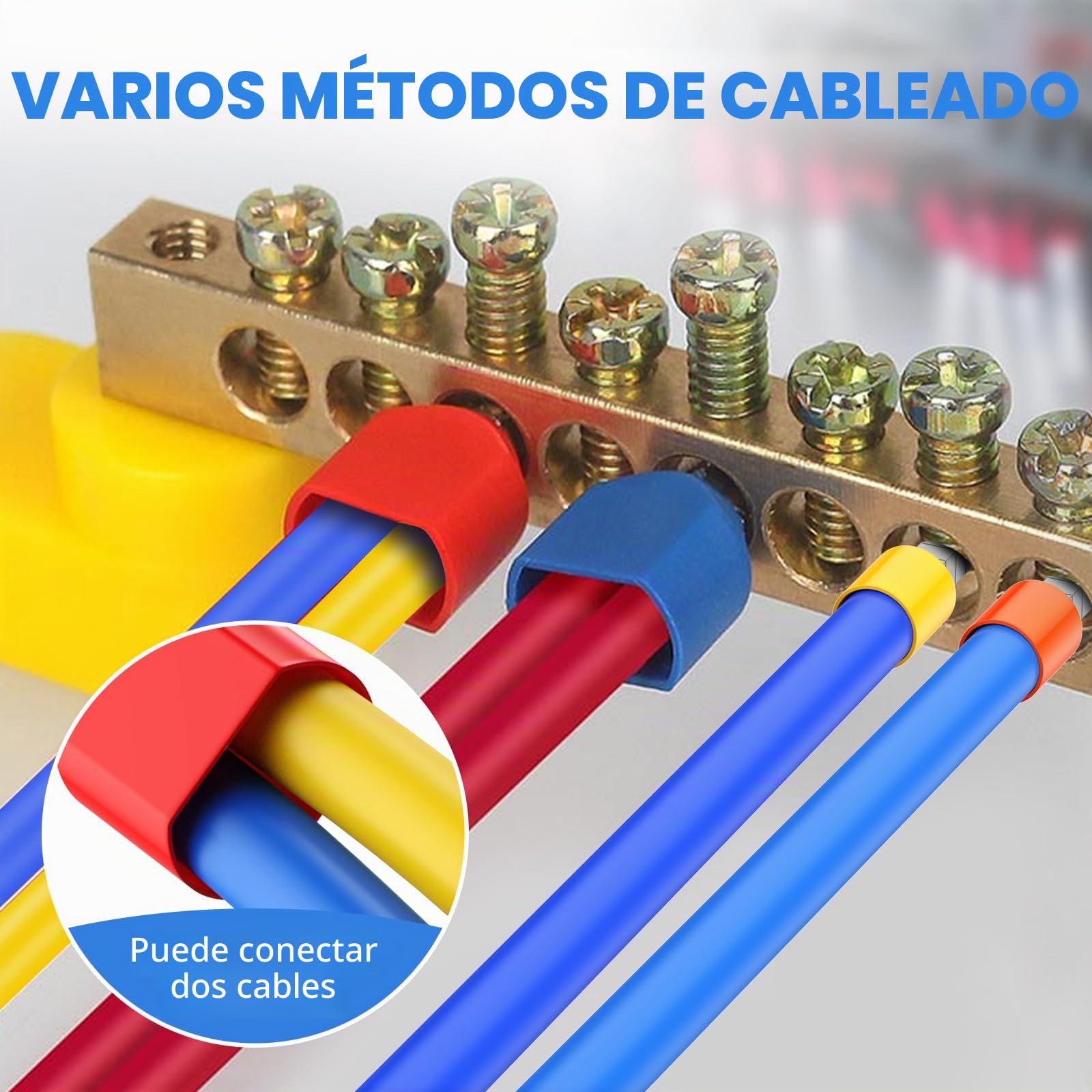 Terminales eléctricos, 1200 terminales eléctricos Preciva, 300 terminales de dos hilos más 900 terminales de hilo individual, adecuados para engarzado DIY e industrial