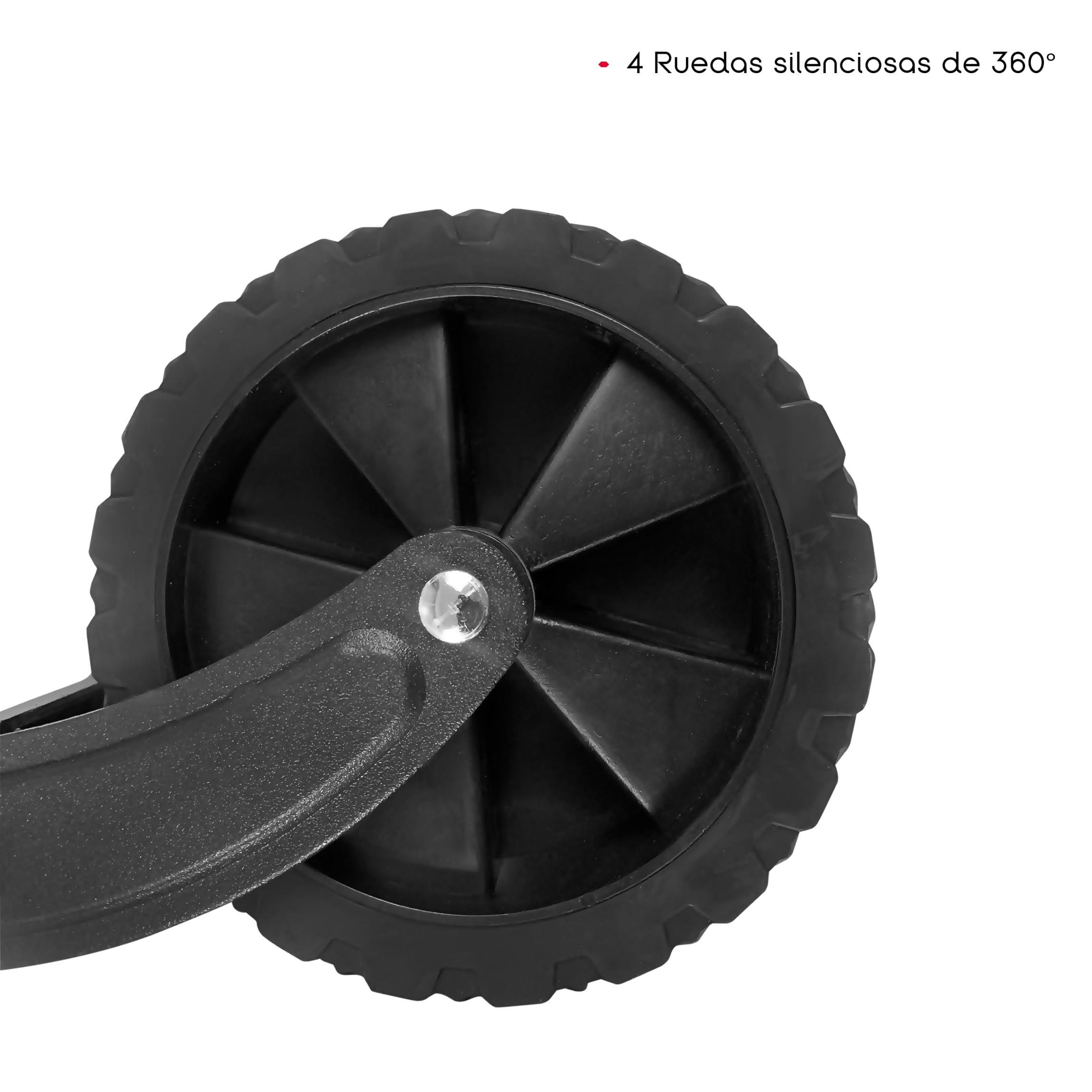 TIENDA EURASIA – Carro Playa | Plegable | Material Acero Aleado y Tela Oxford | Color Negro | 4 Ruedas silenciosas de 360º | Medidas 76x49x63/86 cm | Peso Máx 120 Kg | Palanca Push-Pull Ajustable