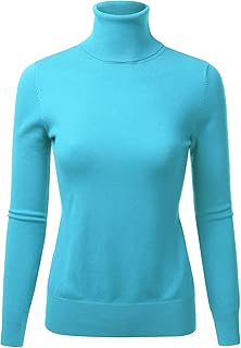 aqua turtleneck