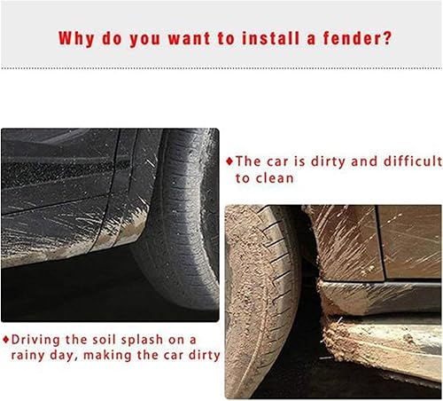 Miniatura 3 de Guardabarros de coche compatibles con Volvo XC40 2023, aletas de barro, protectores contra salpicaduras, guardabarros, guardabarros delanteros y