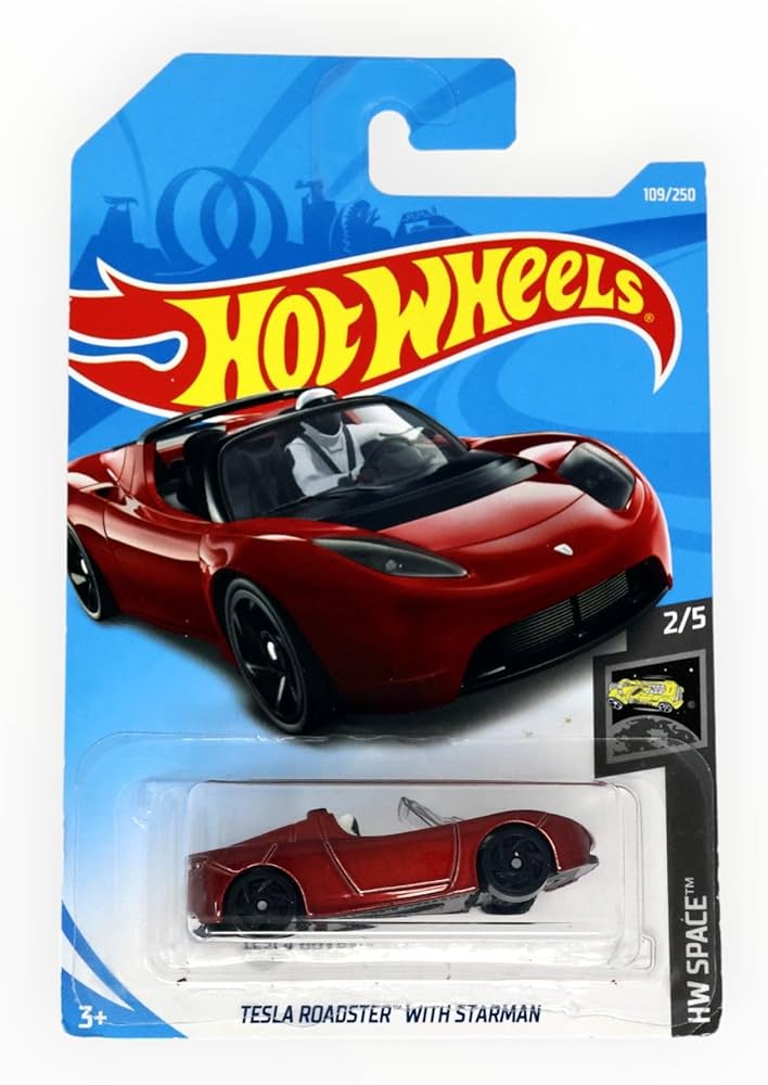 Amazon.co.jp: Hot Wheels テスラロードスター スターマン付き HW