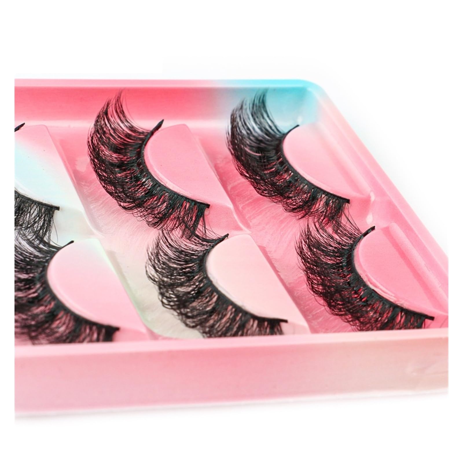 UAMOU Rzęsy z norek luzem 5 par naturalne długie sztuczne Cils Cilios Mink 3D sztuczne rzęsy makijaż puszyste rzęsy maquillaje Cheerfully (Color : G611CS, Size : 10 BOXES (50 pairs))