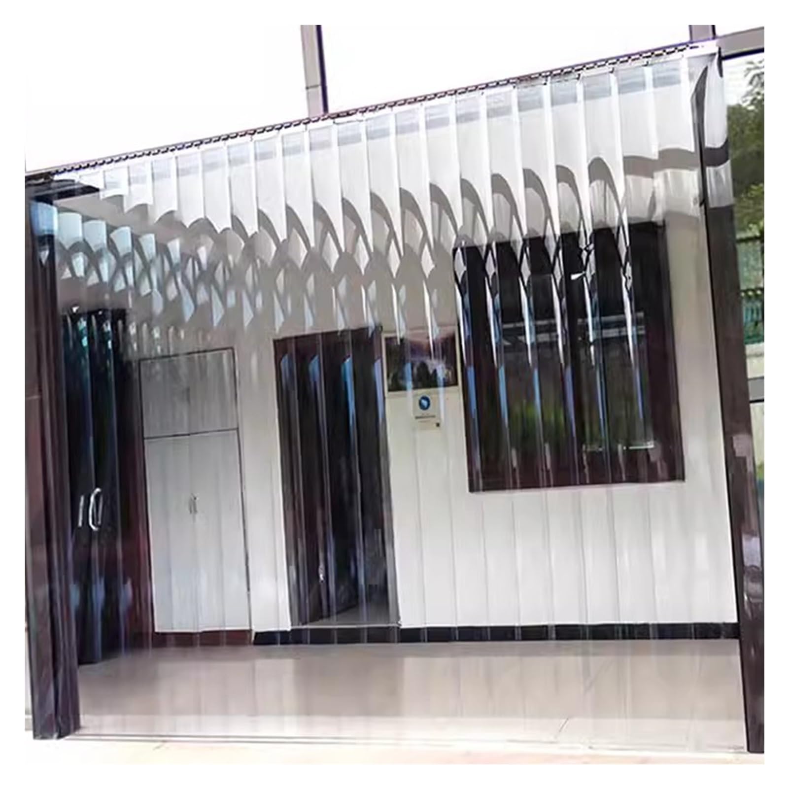 VXHCS Rideau de Porte Imperméable en Vinyle 1,3mm Rideau de Porte en PVC, Rideau de Porte Isolé pour Climatisation, Rideau de Séparation pour Chambre À Coucher(1.2x2.45m)