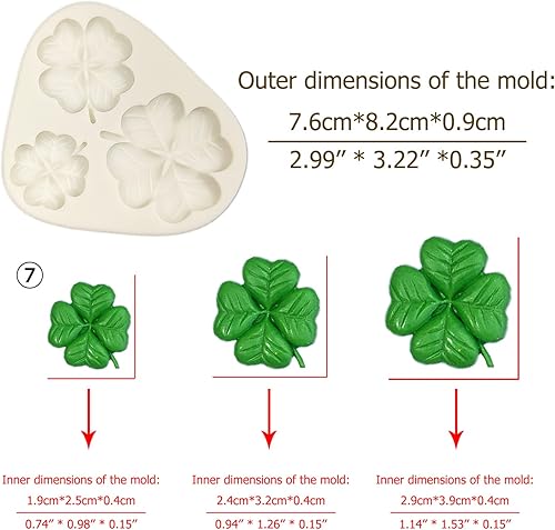 Miniatura 4 de Juego de 7 moldes para fondant de hojas, moldes de resina de silicona hechos a mano, moldes para pasteles hawaianos, moldes para hornear para