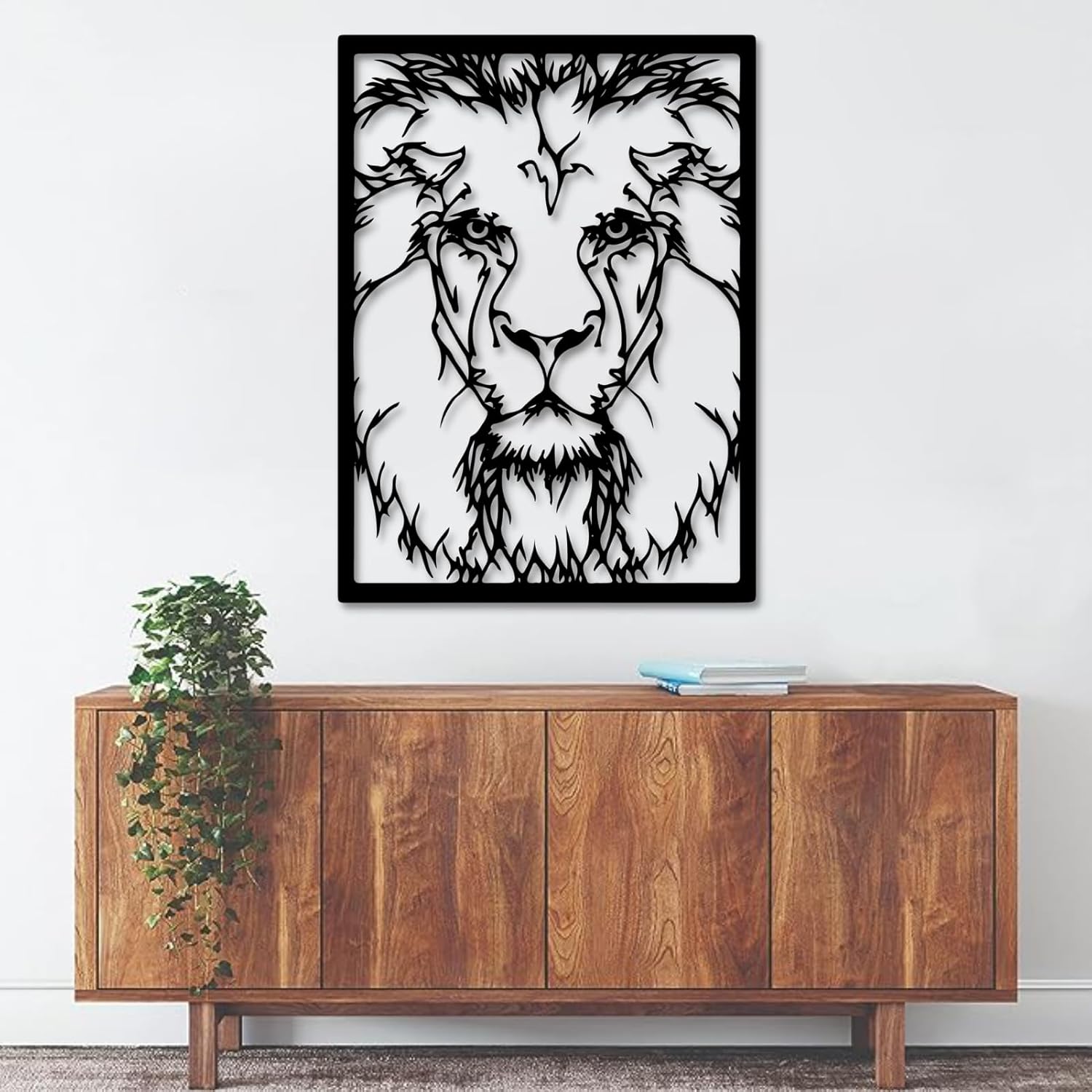 Metal Wall Art, Metal Lion Wall Decor, Lion Head Metal Wall