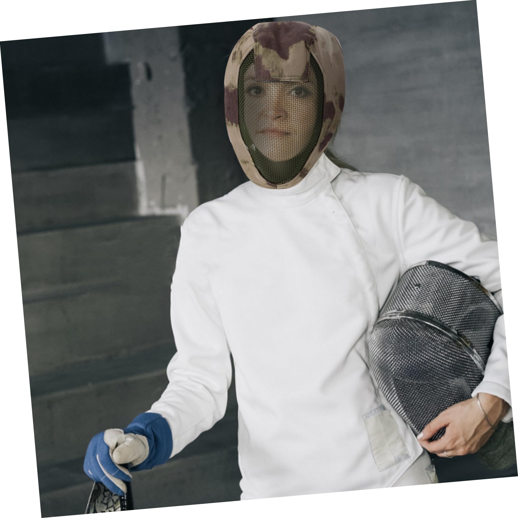 Outdoor Fencing Maske Aus Stahlgewebe Atmungsaktive Schutzmaske Für Sport Widerstandsfähig Gegen Stöße Für Wettkämpfe Training Spiele