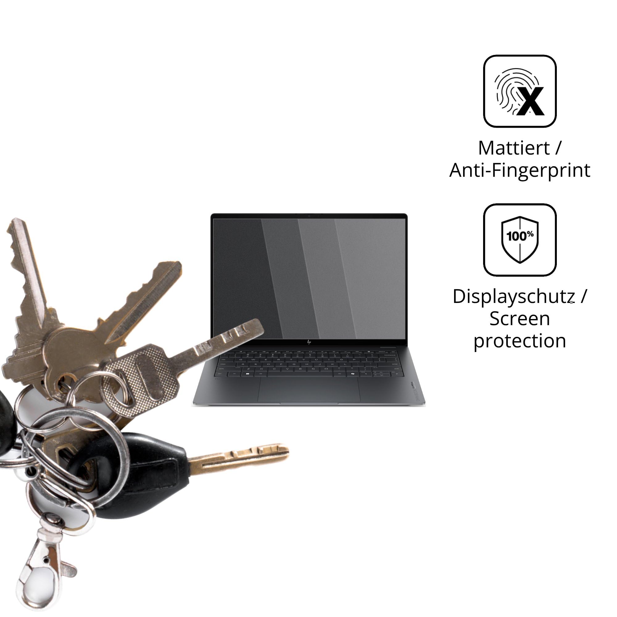 dipos Protector de Pantalla Antiespía para HP OmniBook Ultra 14-kd0771ngx | Película protectora mate, filtro de privacidad 4 vías, ajuste perfecto, antiarañazos, sin burbujas, autoadhesivo