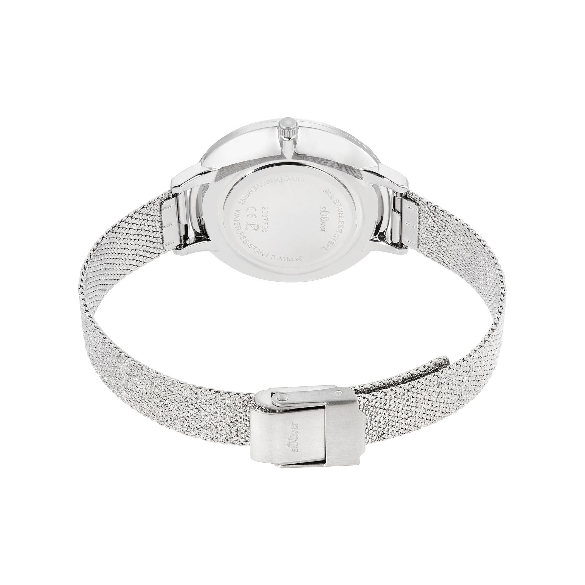 s.Oliver Damen Uhr Armbanduhr Edelstahl Silber 2037703