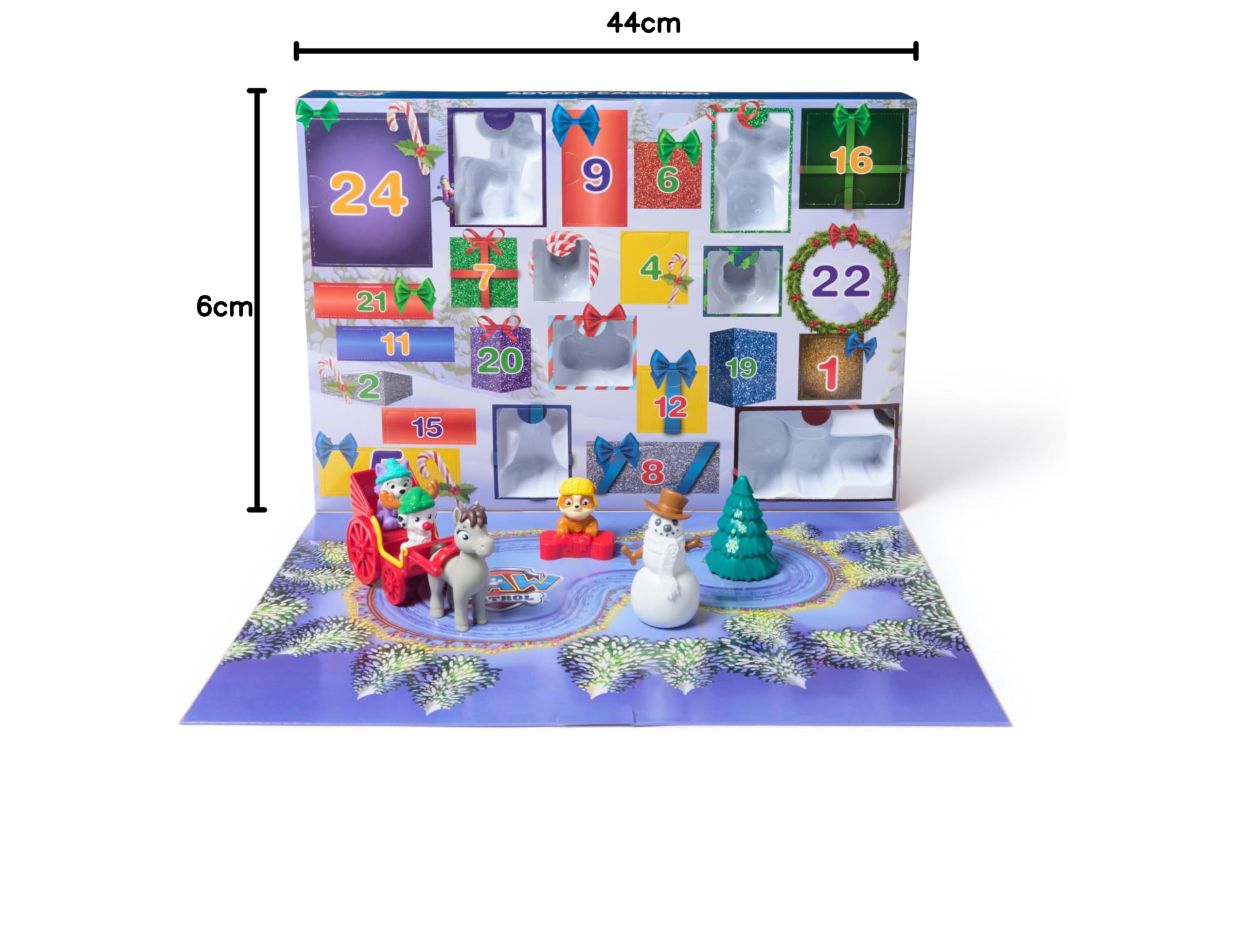 Paw Patrol Patrulla Canina - Calendario DE ADVIENTO 2024 Figuras, Accesorios Y Juguetes - Juegos Infantiles - 6070226 - Juguetes Niños 3 años +
