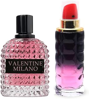 Women's Perfume Combo Set Milano Women&Kiss Me Floral Fruity Fragrance Eau De Parfum Elegant 100ml Bottle Natural Spray Each for Daily Used