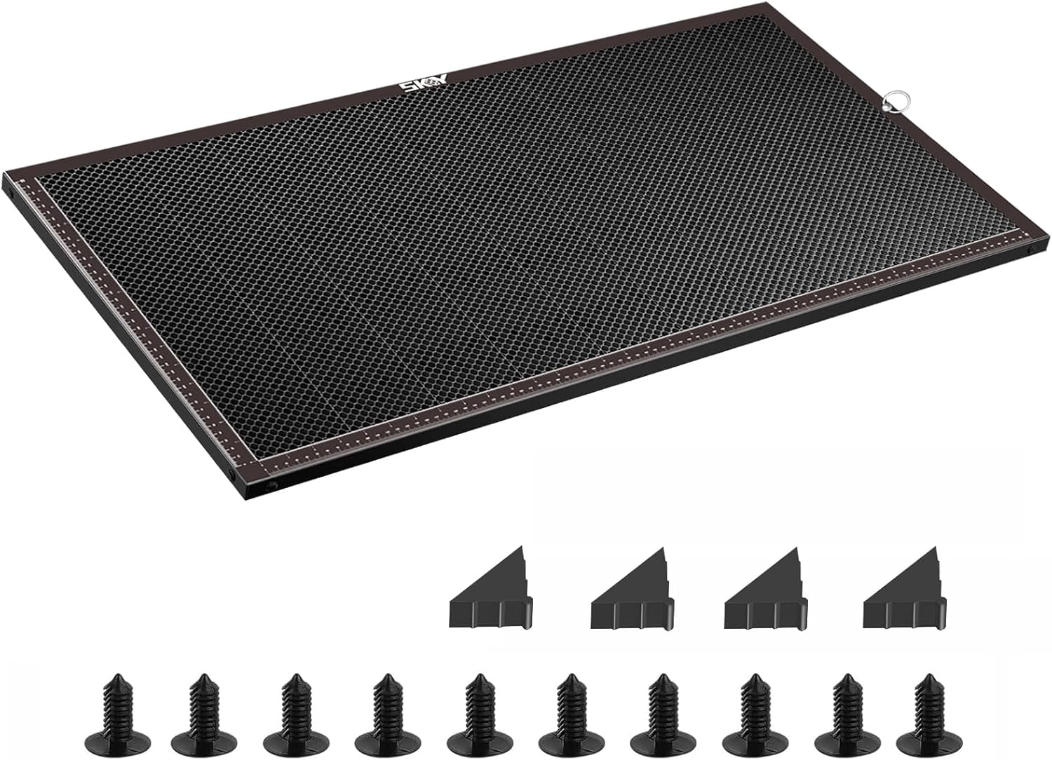 Honeycomb Laser Bed with Fixing Pins for XTool P3, High Temperature Resistant P3 Cutting Bed for Clean Edges
