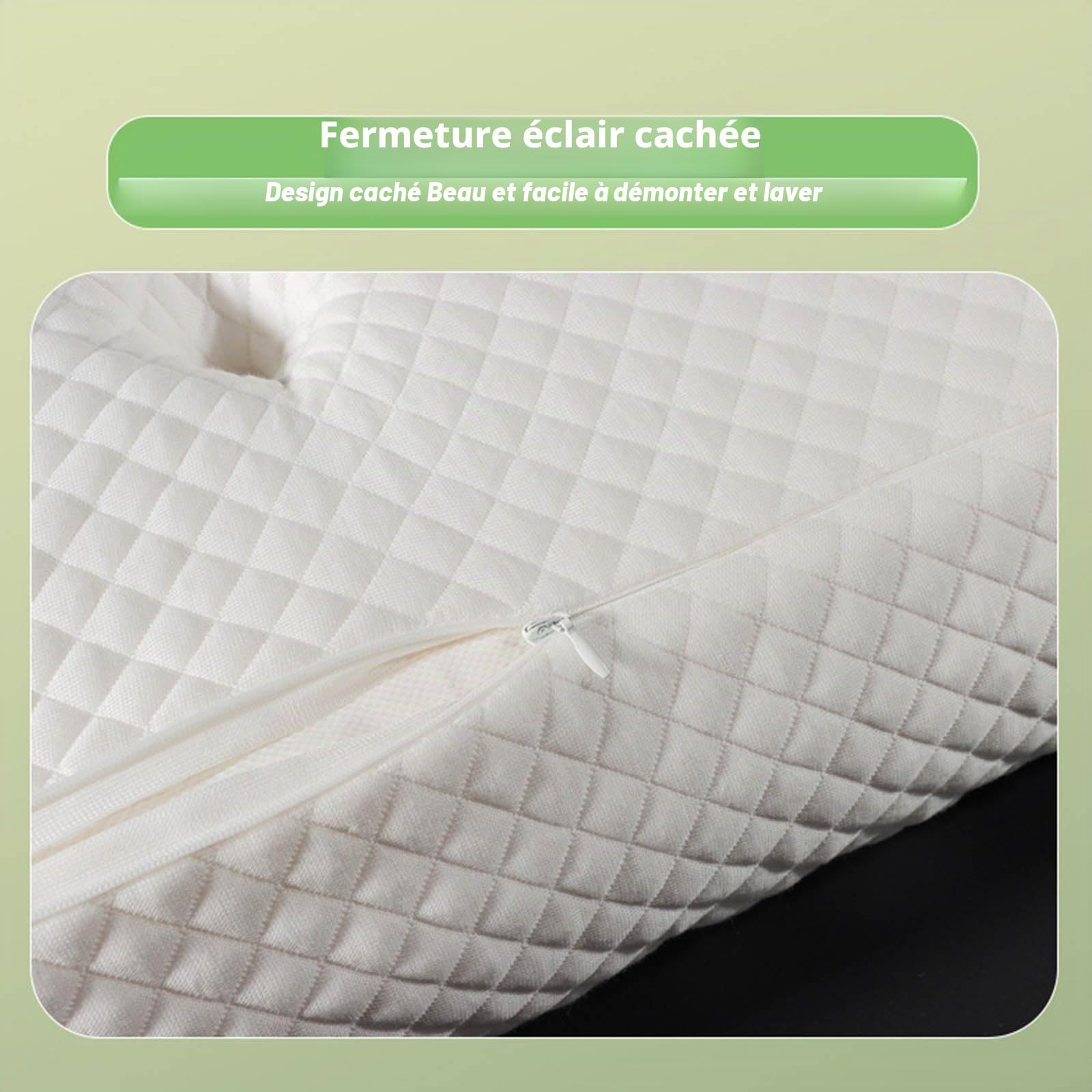 Xintianwang Oreiller Ergonomique Cervical, Dites Adieu Aux Douleurs Cervicales avec L’Oreiller,Ergonomique en Mousse à Mémoire De Forme 2 en 1, pour Sommeil Latéral Et Dorsal (Noir)