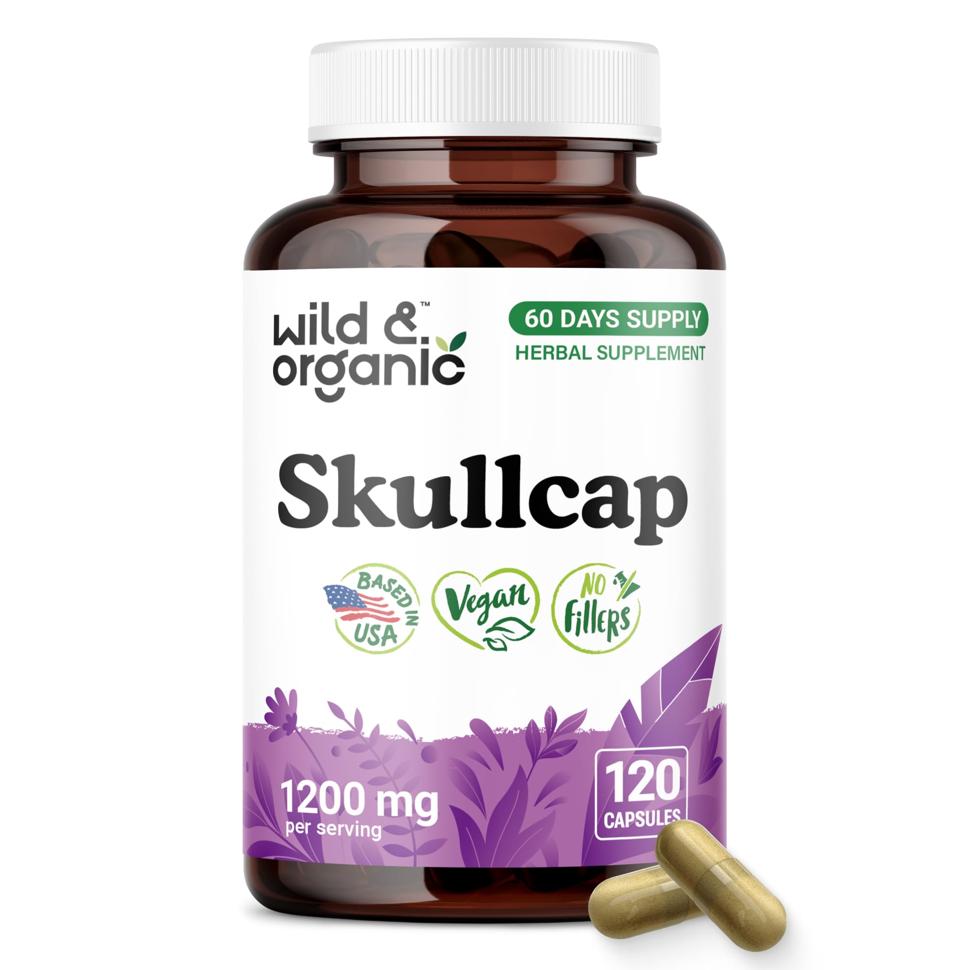 Wild & Organic Skullcap Capsules