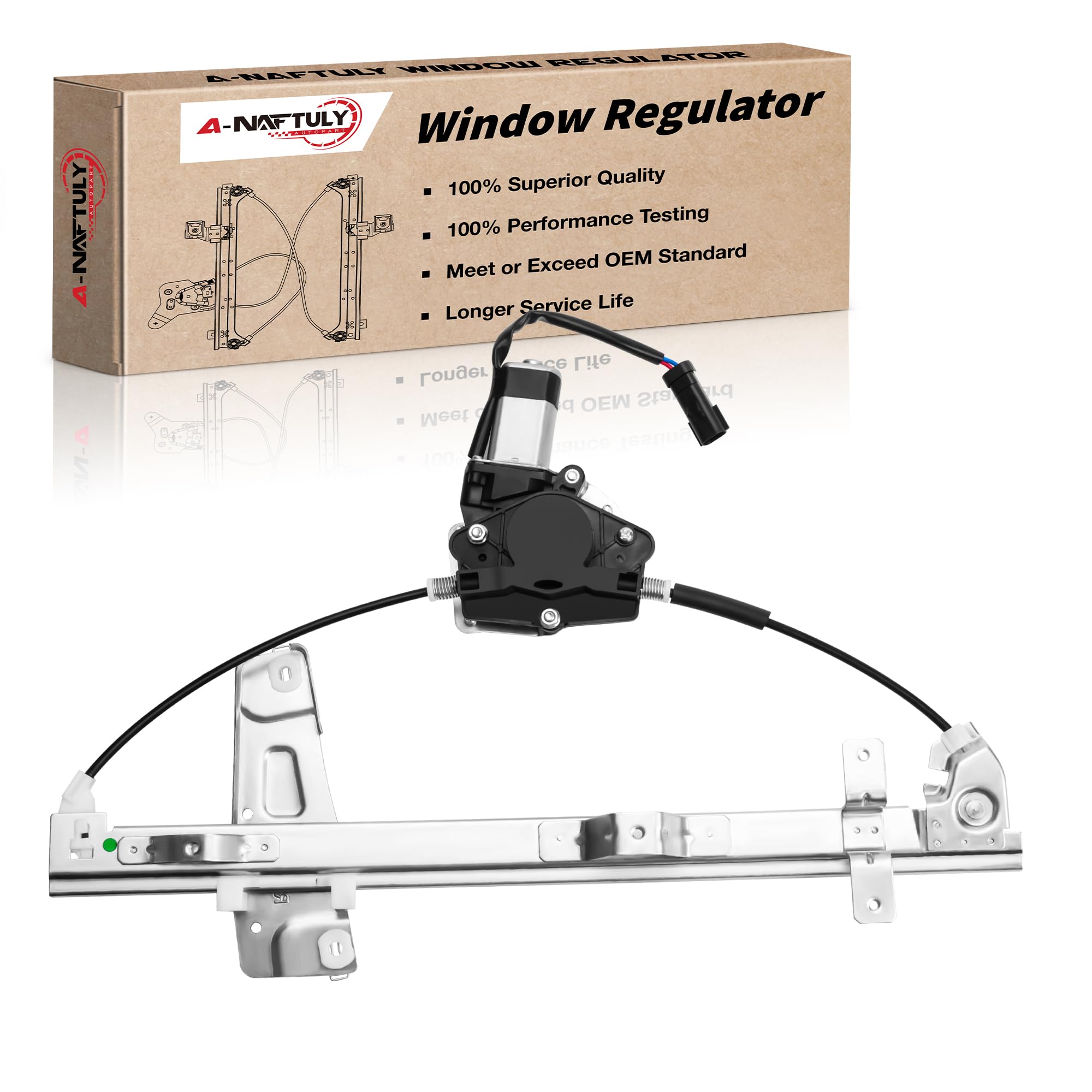 741-557 Power Window Regulator with Motor Front Right Passenger Side Compatible with 2000 2001 2002 2003 2004 Jeep Grand Cherokee WJ Window Lift Assembly