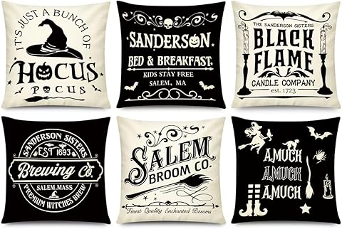 Farmhouse Halloween Pillow Covers