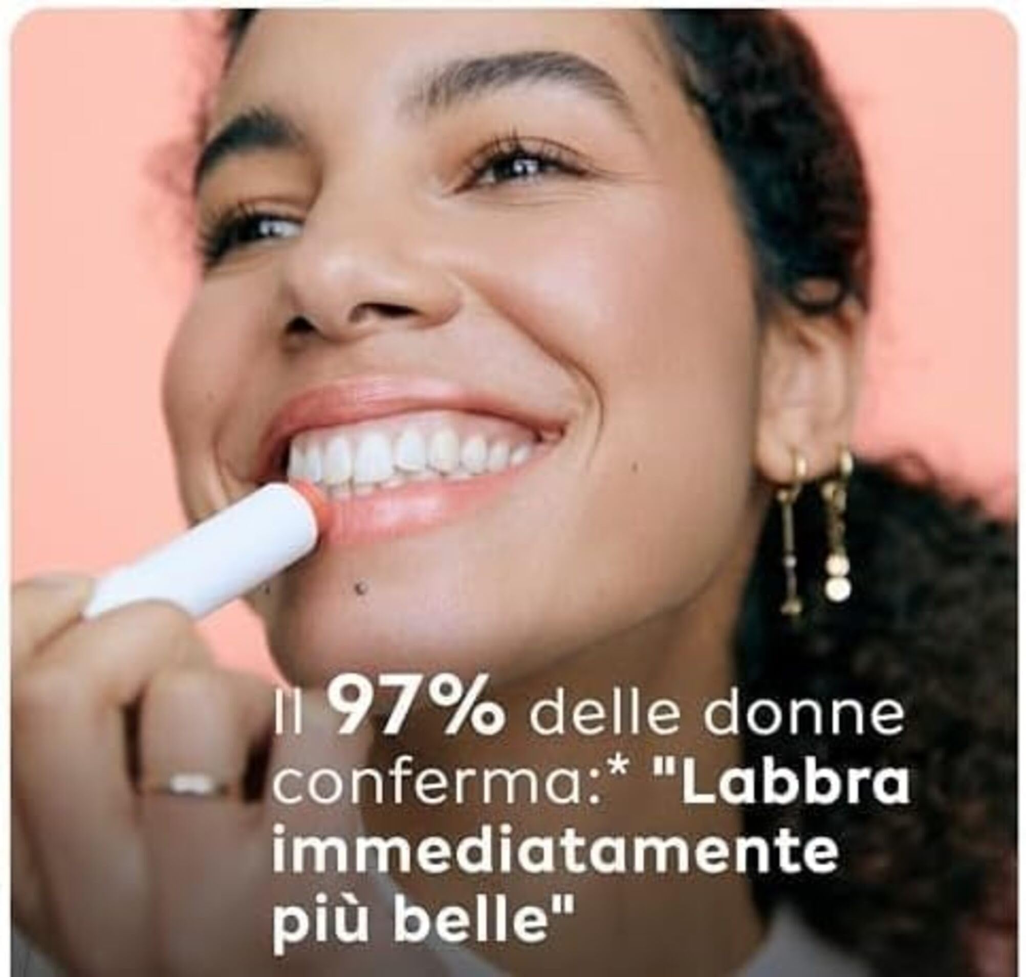 Labello Peach Shine Burrocacao Labbra 4.8 g, Balsamo Labbra Colorato All'Aroma Di Pesca, Lip Balm Idratante 24H Con Burro Di Karité E Ingredienti Naturali, Con Pigmenti Colorati