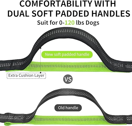 Miniatura 3 de Correa de perro manos libres con bolsa de cremallera, correa elástica retráctil con asas acolchadas dobles y cinturón de cintura para entrenamiento