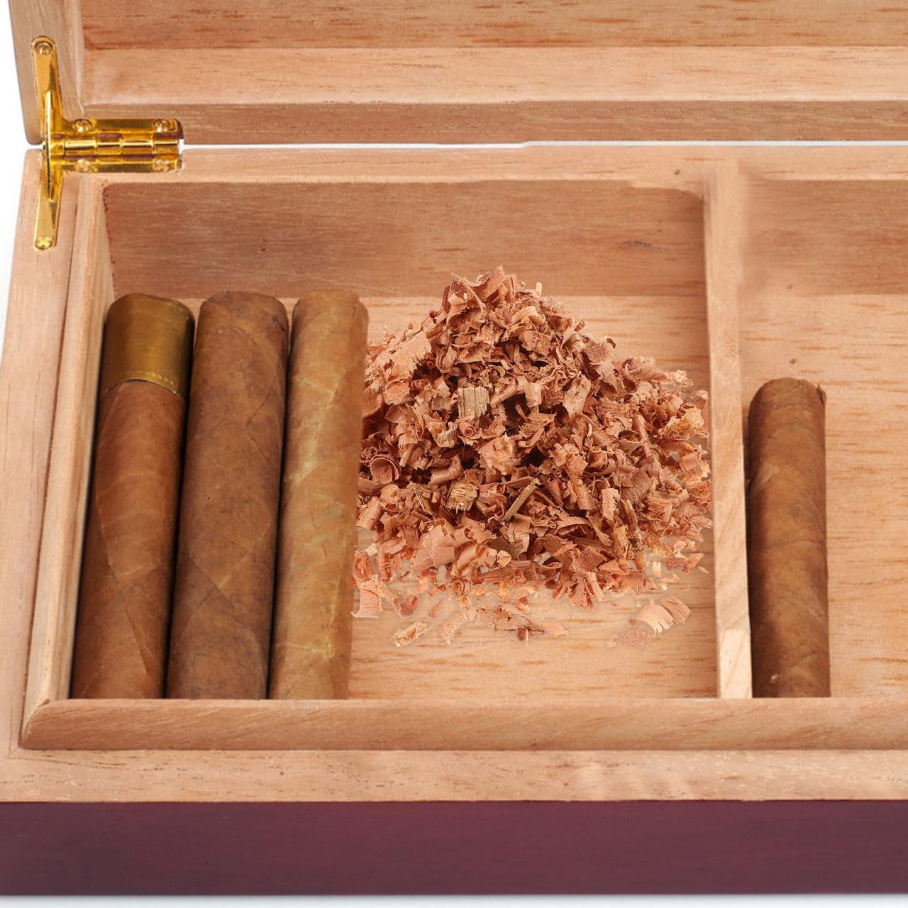 Beavorty Copeaux De Cèdre Naturel 60 G Pour Humidor Cigare Boîte À Cigare Anti-Insectes Pour Maison Et Armoire Désodorisant Bois De Cèdre En