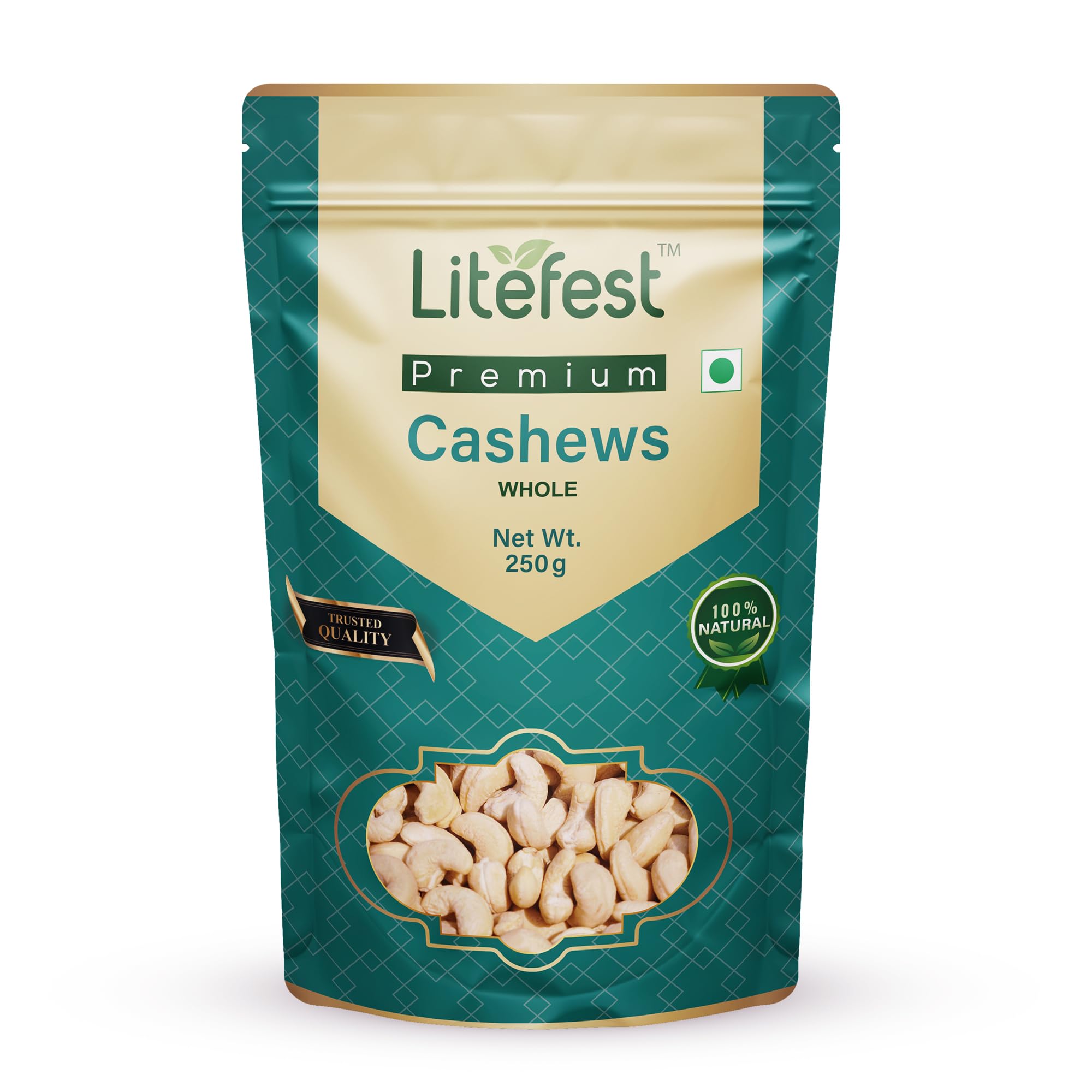 Litefest Whole Cashews I W320 I Value Pack | Premium Kaju Dry Fruits, Whole Crunchy Cashews | Rich in Protein, & Nutritious | Gluten Free & Plant based Protein (250g) (B0CZDP1ZSR) Amazon Price History, Amazon Price Tracker