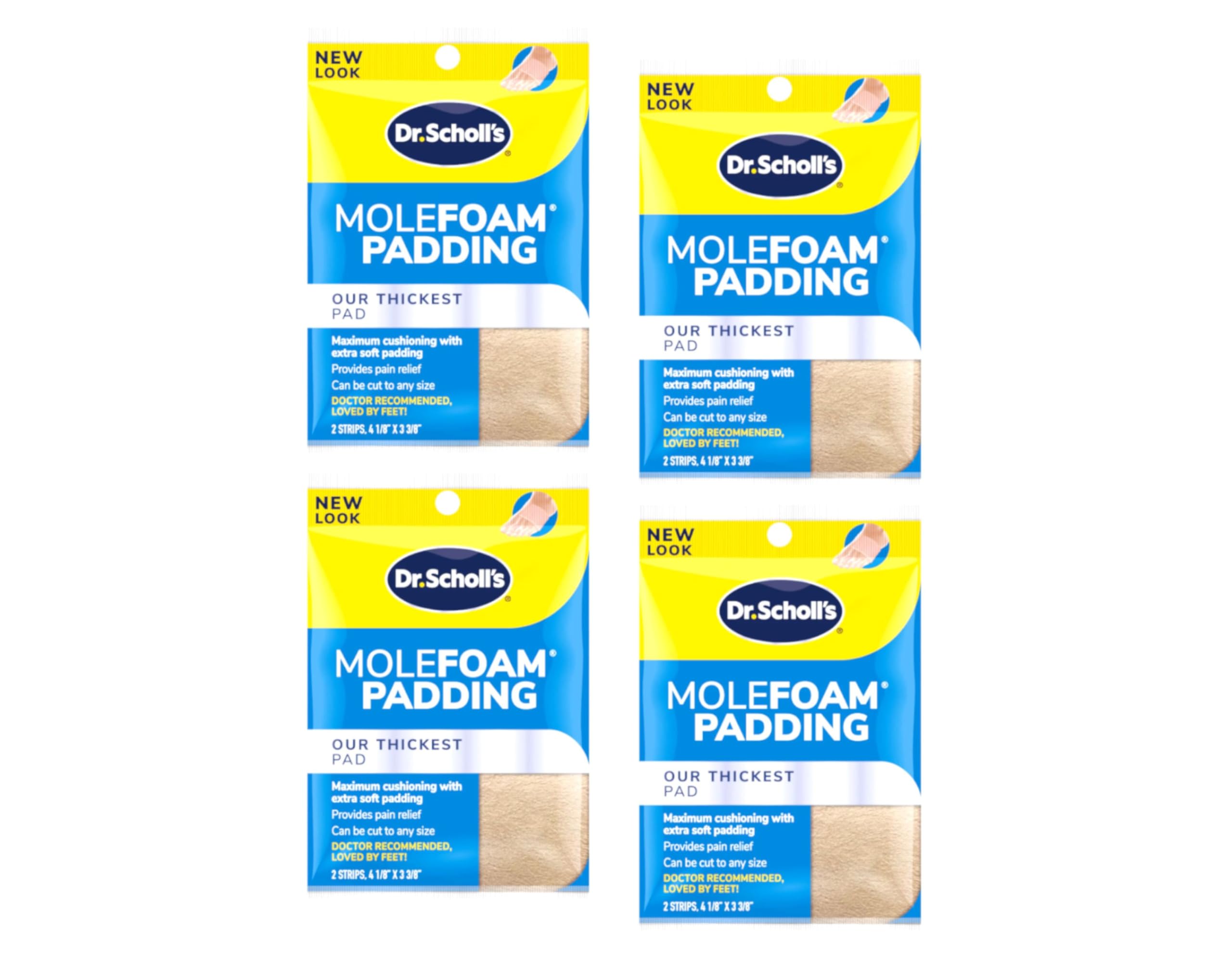 Dr. Scholl's Molefoam Padding Strips (Pack of 4)