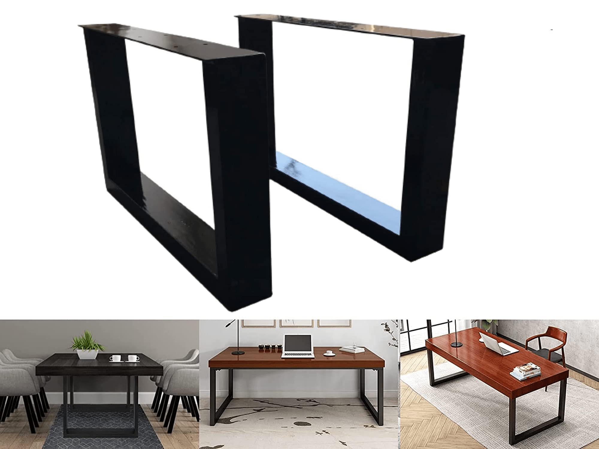 Buy Simond Store 16" X 15" DIY Industry Heavy Duty Metal Table Legs for